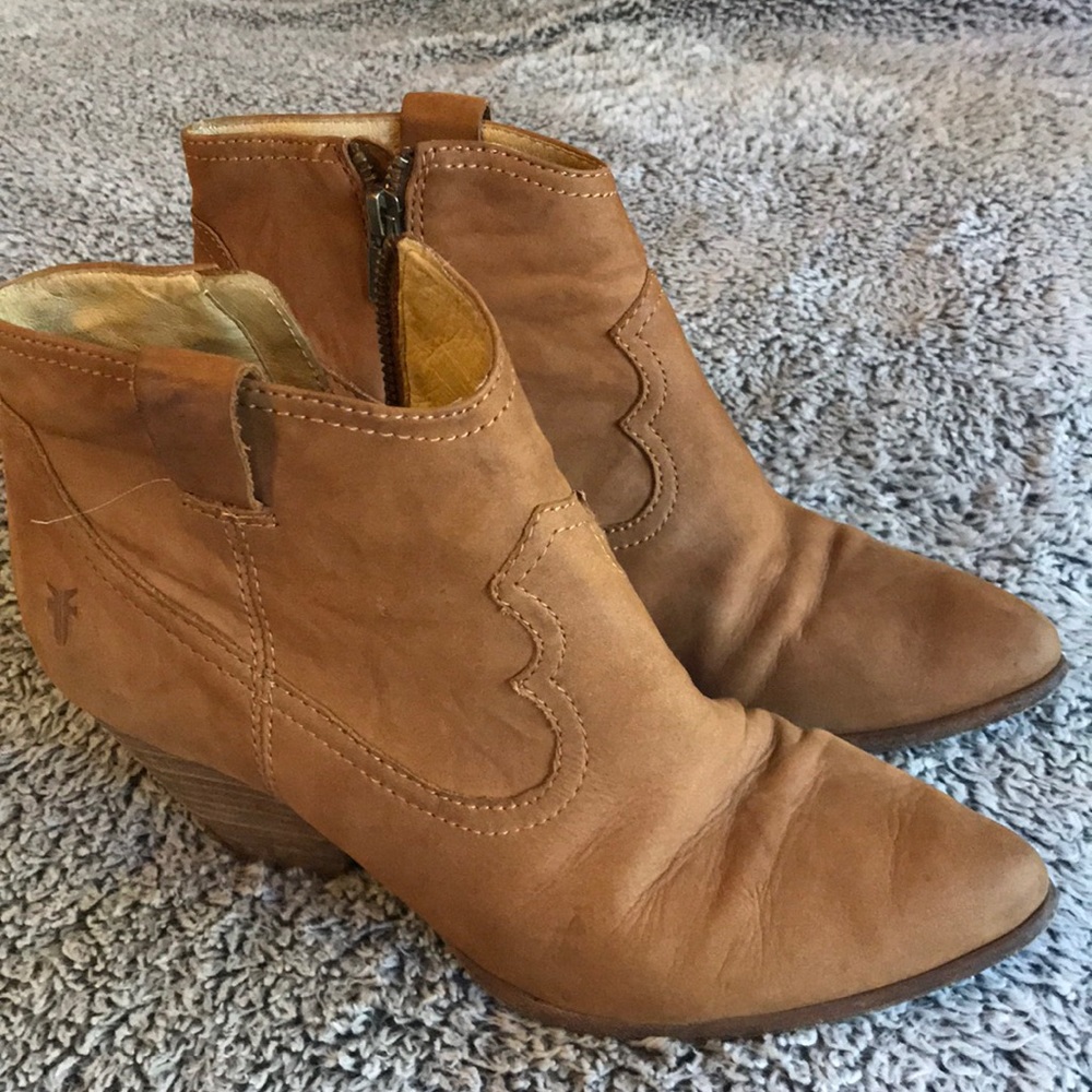 Leather Frye Booties